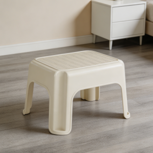 Bisque Skid-Resistant Step Stool 300lb